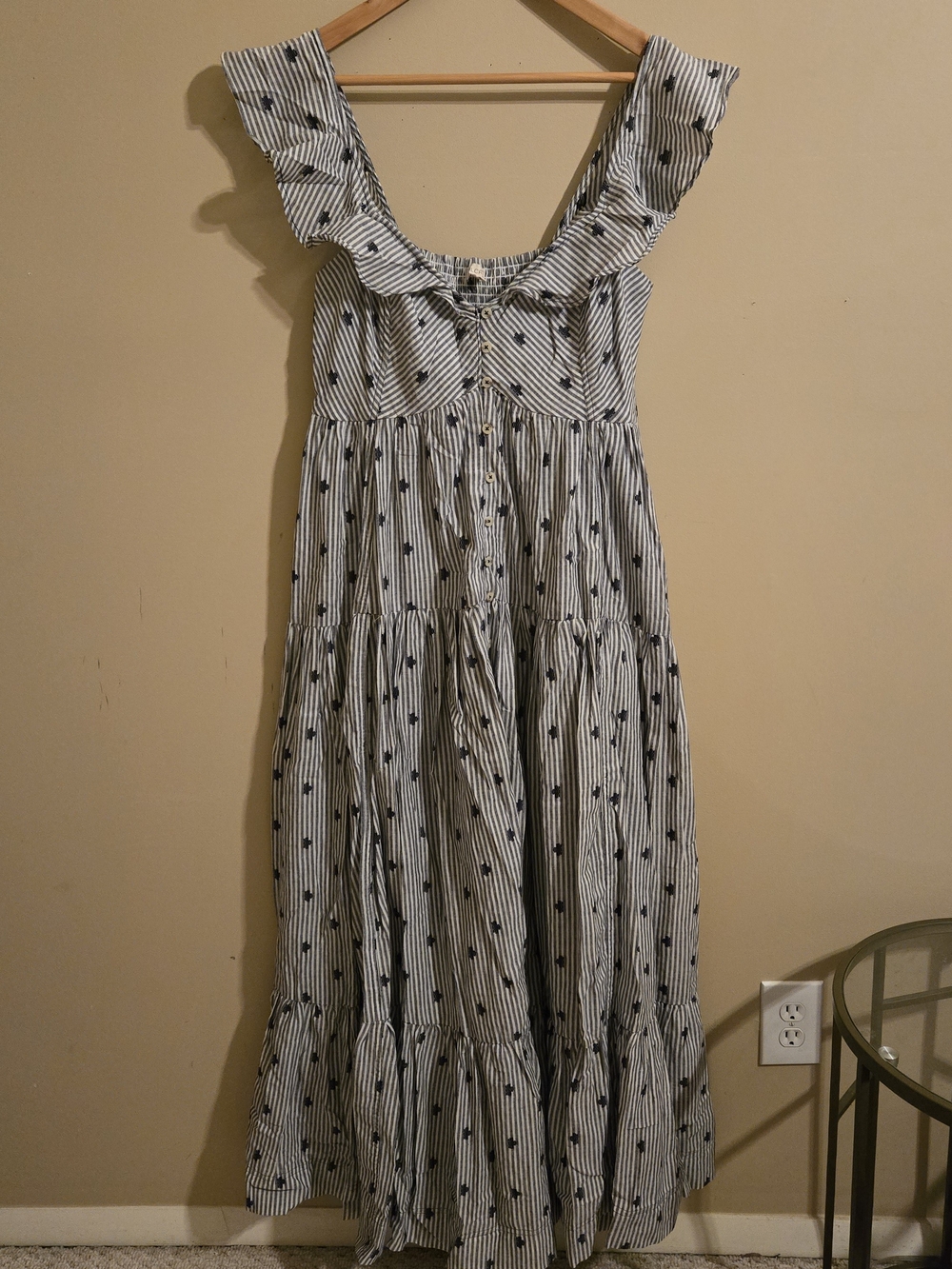 Anthropologie Pilcro Flutter-Sleeve Tiered Maxi Dress - Picture 12 of 13